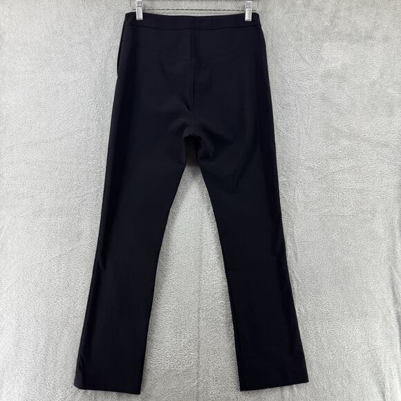 MM LAFLEUR Pants Womens 8 Black Ponte Pull On High Rise Straight Leg Preppy - Picture 6 of 15